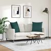 vidaXL Sofa Kussens 2 pcs Donkergroen 80 x 80 cm Stof