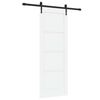 vidaXL Schuifdeur ORKDAL 73,5 x 198,5 cm Bewerkt hout Wit en zwart
