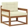 vidaXL Buiten Midden Sofa Naturel