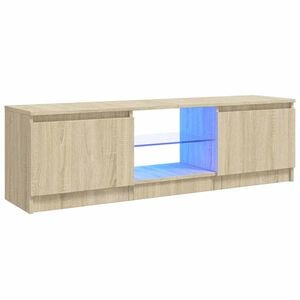 vidaXL Tv-meubel met LED-verlichting 120x30x36 cm sonoma eikenkleur