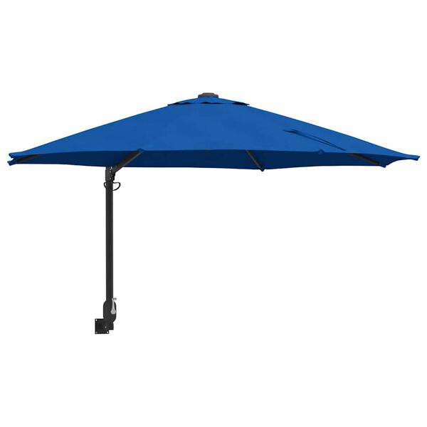 vidaXL Tuinparasol Blauw en Zwart 248 x 248 x 148 cm