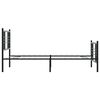 vidaXL Bedframe met hoofd- en voeteneinde metaal zwart 107x203 cm