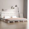vidaXL Bedframe zonder matras massief grenenhout wit 140x190 cm