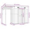 vidaXL Tuinschuur met verlengd dak 277x107x181 cm staal lichtbruin