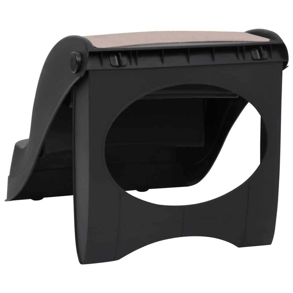 vidaXL Hondentrap 3 treden inklapbaar 50x38x38 cm kunststof crÃmekleur152233 - Hondendeuren, -poorten en -kleppen | fnac België