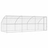vidaXL Hondenhok 3 st zilver 6 x 2 x 2 m Verzinkt staal