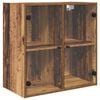 vidaXL Wandkast Wandgemonteerd Oud Hout 68 x 37 x 68,5 cm Bewerkt hout
