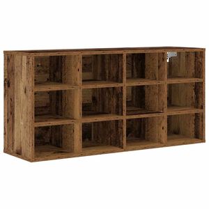 vidaXL Schoenenkast 103 x 30 x 51 cm Bewerkt hout Oud hout