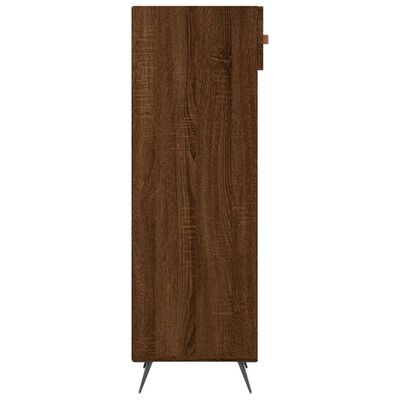 vidaXL Schoenenkast 30x35x105 cm bewerkt hout bruin eikenkleur