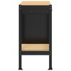 vidaXL Werkbanken met lade met slot Zwart 90 x 49 x 91 cm Bewerkt hout