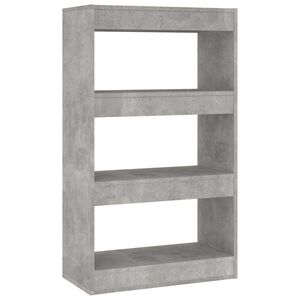 vidaXL Boekenkast/kamerscherm 60x30x103 cm bewerkt hout betongrijs