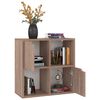 vidaXL Boekenkast 60x27,5x59,5 cm bewerkt hout grijs sonoma eikenkleur
