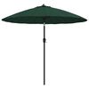 vidaXL Parasol met aluminium paal 250 cm groen