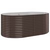 vidaXL Plantenbak 175x100x68 cm gepoedercoat staal bruin