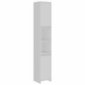 vidaXL Badkamerkast 30x30x183,5 cm bewerkt hout wit