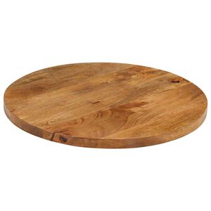 vidaXL Tafelblad &Oslash; 40x2,5 cm rond massief ruw mangohout
