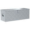 vidaXL Aluminium kist 110,5x38,5x40 cm zilverkleurig