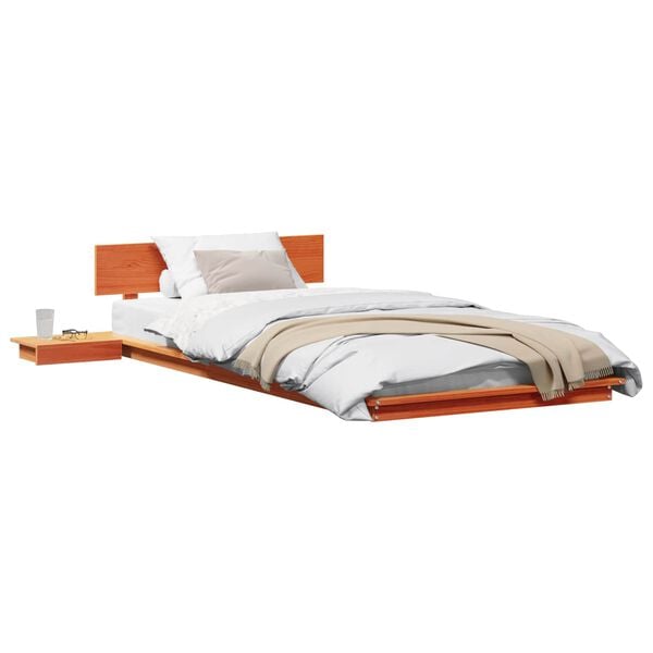 vidaXL Bedframe Bruin 100 x 200 cm Hout