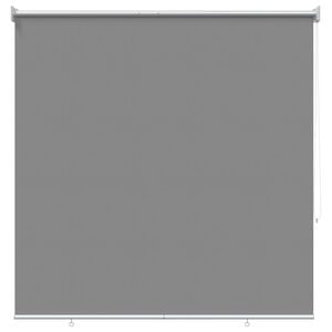 vidaXL Buitenrolgordijn UV-bescherming Lichtgrijs 140 x 140 cm