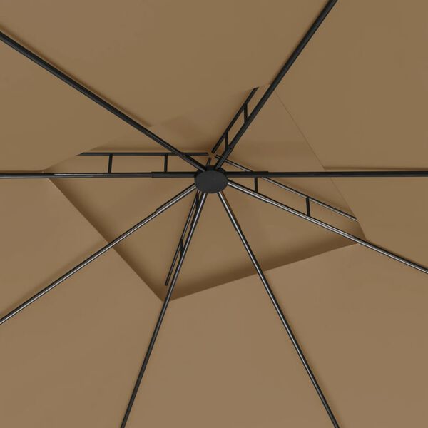 vidaXL Prieel 160 g/m² 3x3x2,7 m taupe