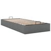 vidaXL Bedframe zonder matras 90x190 cm stof donkergrijs