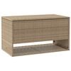 vidaXL Opbergbox voor buiten 100x55x55,5 cm poly rattan beige
