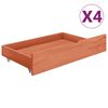 vidaXL Hemelbedframe met 4 lades massief grenenhout 160x200 cm