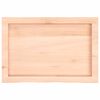 vidaXL Wandschap 60x40x(2-4) cm onbehandeld massief eikenhout