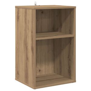 vidaXL Platenkast Artisanaal eiken 38 x 33 x 61 cm Bewerkt hout
