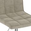 vidaXL Eetkamerstoelen draaibaar 6 st fluweel lichtgrijs