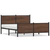 vidaXL Bedframe zonder matras metaal bruin eikenkleurig 140x190 cm