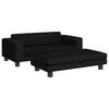 vidaXL Hondenmand met verlengstuk 100x50x30 cm fluweel zwart