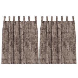 vidaXL Velvet Gordijnen 2 pcs Cappuccino 140 x 140 cm Fluweel