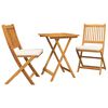 vidaXL Tuin Bistro Set 3 st Bruin Massief Acaciahout