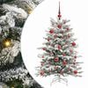 vidaXL Kunstmatige Inklapbare Kerstboom Wit 120 cm PE en PVC