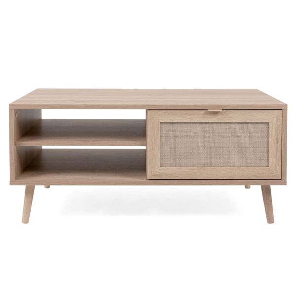 Finori Salontafel Bali 55A sonoma eikenkleurig en rietprint