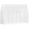 vidaXL Konijnenkooi Zilver 300 x 100 x 210 cm Gegalvaniseerd staal