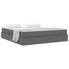 vidaXL Opbergbed met matras Donkergrijs 180 x 200 cm Polyester