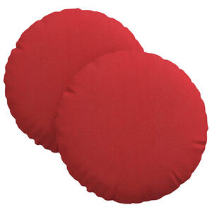 vidaXL Zitkussens 2 st Stof Rood &Oslash;30 x 13 cm