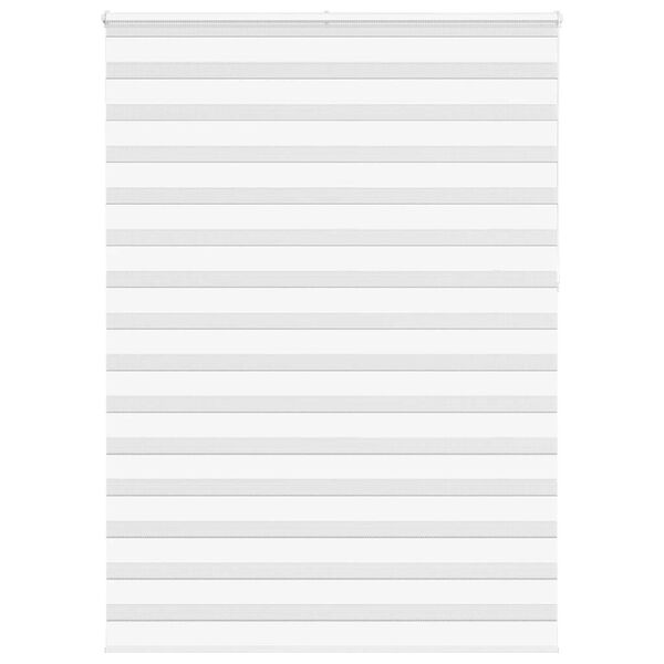 vidaXL Zebra rolgordijn 155x230 cm stofbreedte 150,9cm polyester wit