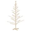 vidaXL Houten kerstboom Naturel 180 cm Massief grenenhout