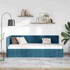 vidaXL Hoekbedframe met hoofdeinde Blauw 80 cm x 200 cm Fluweel