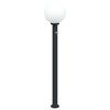 vidaXL Bolderverlichting met sensor 120 cm zwart IP44