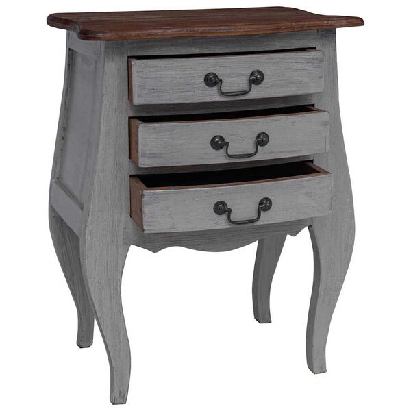 vidaXL Nachtkastje 48x35x64 cm massief mahoniehout