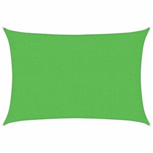 vidaXL Zonnezeil 160 g/m&sup2; 2x2,5 m HDPE lichtgroen
