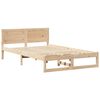 vidaXL Bedframe met hoofdeinde Naturel 120 x 200 cm Massief grenenhout