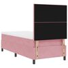 vidaXL Boxspringbed met matras met hoofdeinde Roze 80 x 200 cm Stof