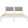 vidaXL Bedframe Lichtgrijs 135 x 190 cm Massief grenenhout