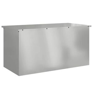 vidaXL Tuinkussenopbergdoos Gegalvaniseerd staal 100 x 50,5 x 50 cm