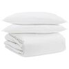 vidaXL Dekbed Set met kussen 3 pcs Wit Donsveertjes